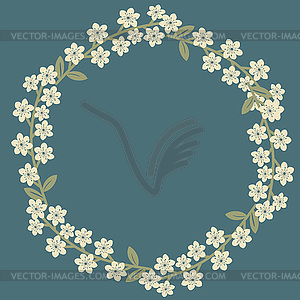 Floral frame - vector EPS clipart