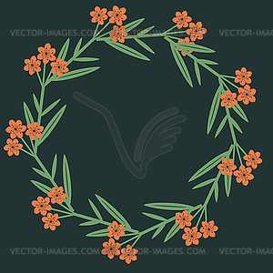 Floral frame - vector clipart