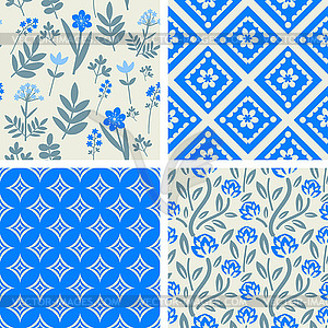 Patterns set - vector clipart
