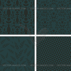 Patterns collection - vector clipart