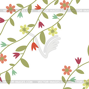 Floral frame - vector image