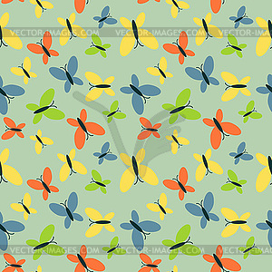 Butterflies pattern - vector image