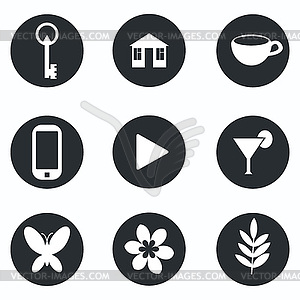 Icons set - vector clipart