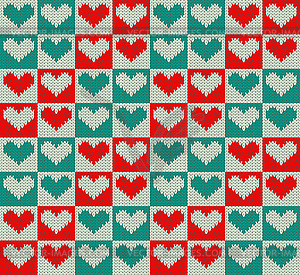 Knit pattern - vector clipart