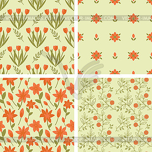 Patterns set - vector EPS clipart