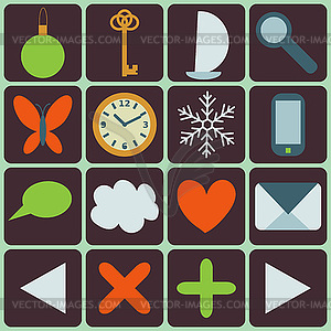 Icons set - vector image