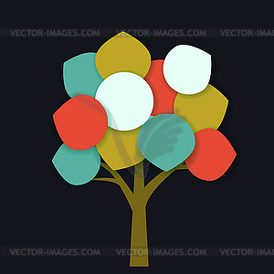 Abstract tree - vector clipart