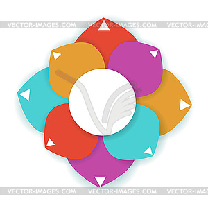 Flower template - vector clipart