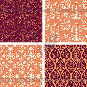 Seamless patterns - vector image