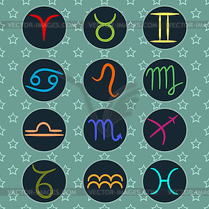 Zodiac signs - vector clipart