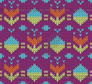 Knit pattern - vector image