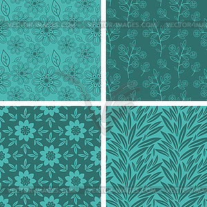 Seamless patterns - vector clip art