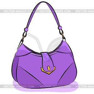 Women S Lila Handtasche Clipart