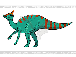 Saurolophus - vector EPS clipart