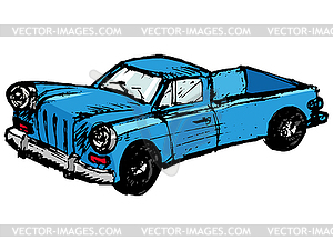 Retro car - vector clipart