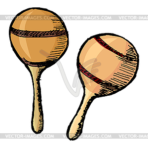 Maracas - vector clipart