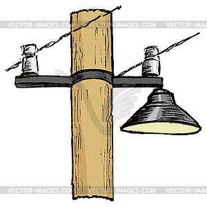 Street lamppost - vector clipart