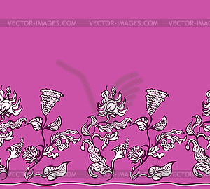 Design flowers and ornaments floral - royalty-free vector image
