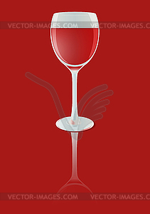 Вино стекла - стоковый клипарт