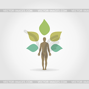 Person plant - vector clipart