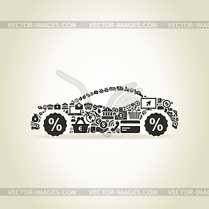Abstract music - vector clipart