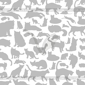 Cat background - vector clipart