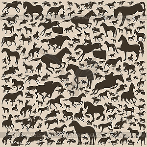 Horse background - vector image