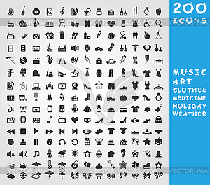 Collection of icons - vector clipart