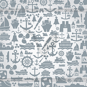 Ship background - vector clipart