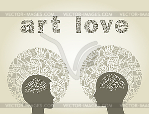 Art love - vector EPS clipart