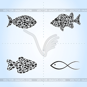 Fish an icon - vector clipart