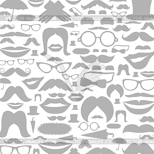 Moustaches background - vector clipart