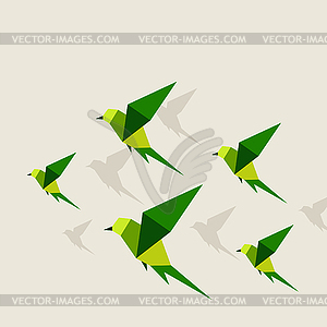 Bird abstraction - vector image