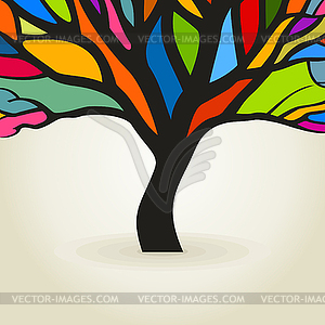 Autumn tree - stock vector clipart