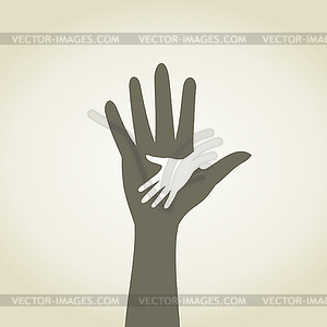 Childrens hand - vector clipart