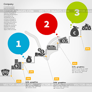 Business ladder - vector clip art