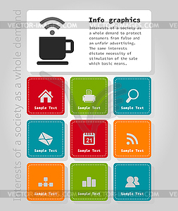 Info graphic company - vector image