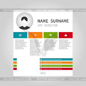 Info graphic person - vector clipart