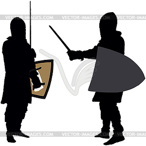 Medieval knight - vector clipart / vector image