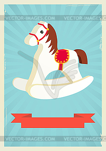 Hobby horse background - vector image