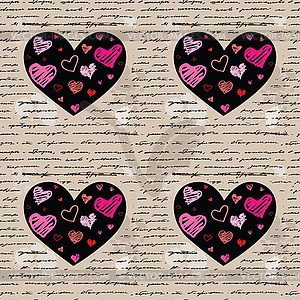 Heart . Love. background - color vector clipart