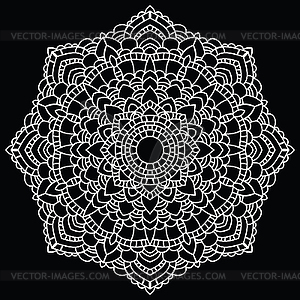 Round lace pattern. Mandala - vector clipart