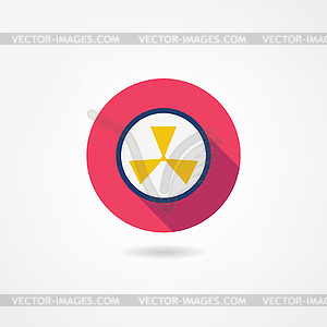Radiation icon - royalty-free vector image