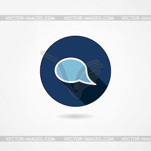 Message icon - vector clip art