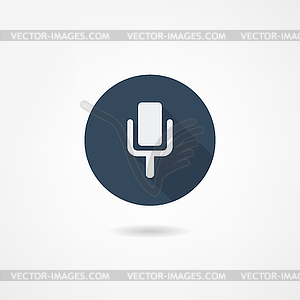 Microphone icon - vector clipart