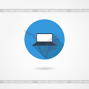 Notebook icon - vector image