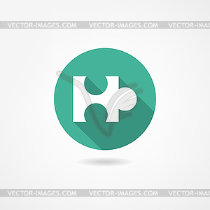 Puzzle icon - royalty-free vector image