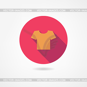 T-shirt icon - royalty-free vector clipart