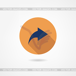 Arrow icon - vector clip art