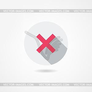 End icon - vector clipart